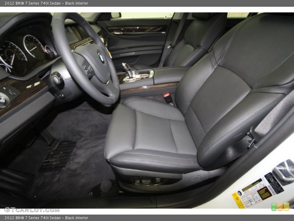 Black Interior Photo for the 2012 BMW 7 Series 740i Sedan #58625399