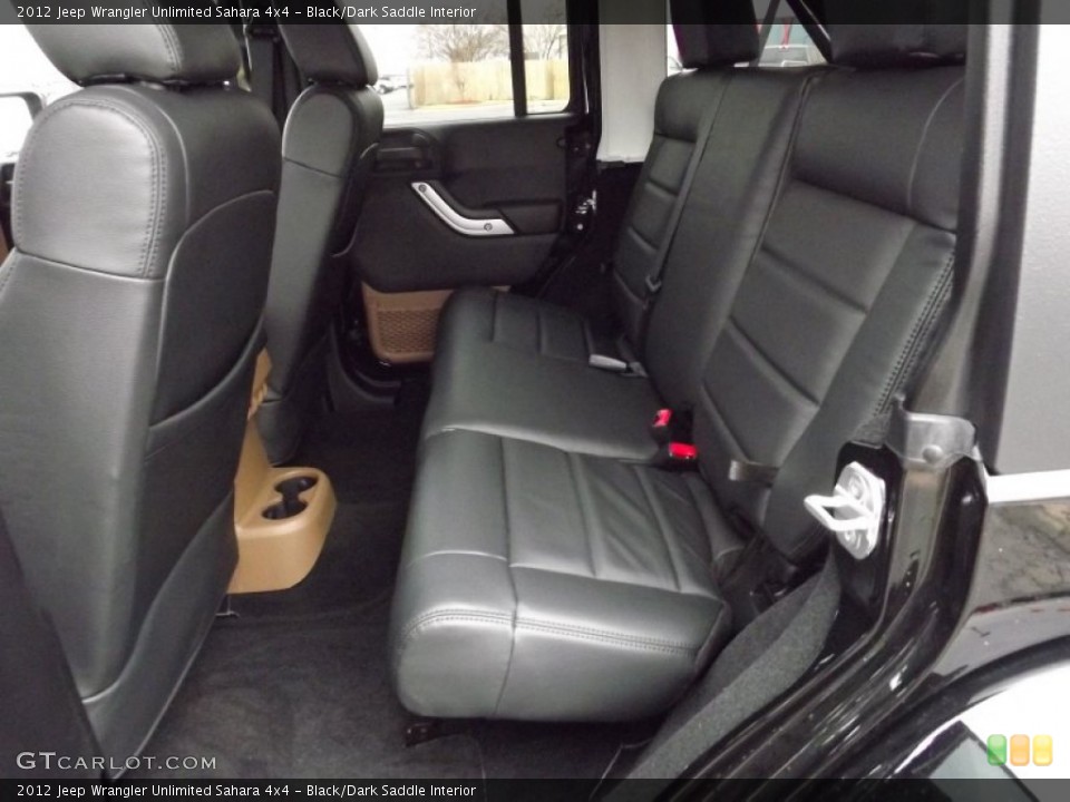 Black/Dark Saddle Interior Photo for the 2012 Jeep Wrangler Unlimited Sahara 4x4 #58626983