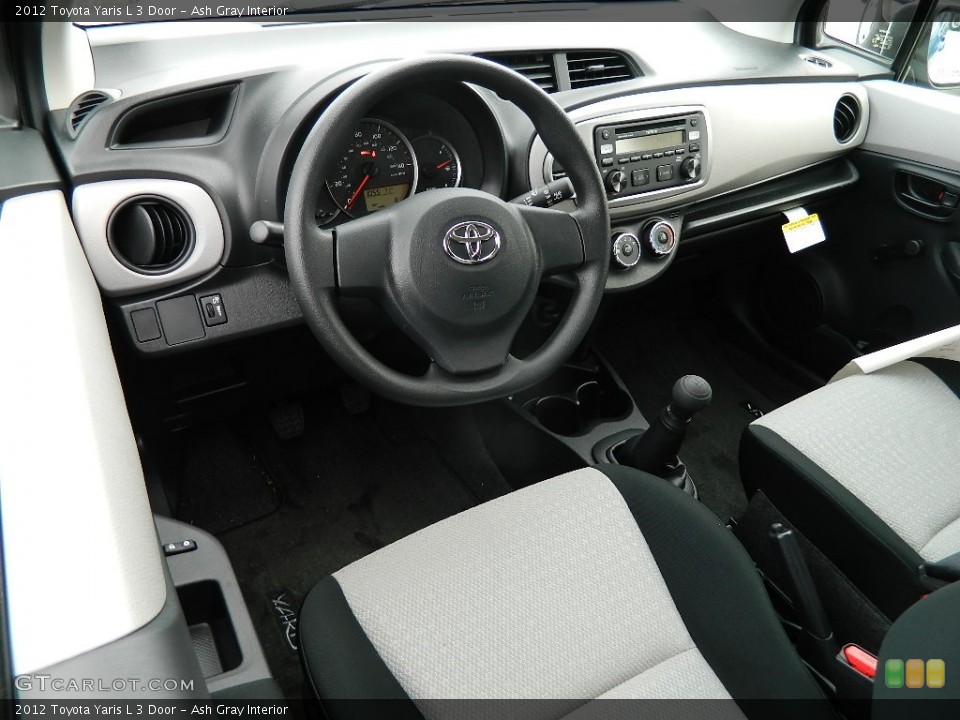 Ash Gray Interior Photo for the 2012 Toyota Yaris L 3 Door #58629410