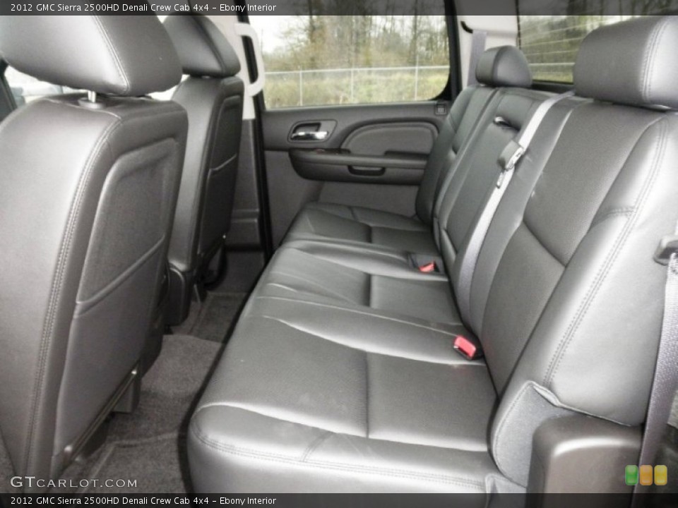 Ebony Interior Photo for the 2012 GMC Sierra 2500HD Denali Crew Cab 4x4 #58631663