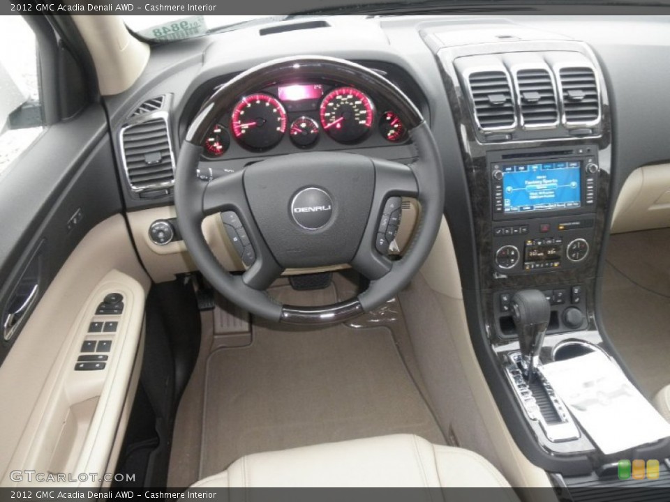 Cashmere Interior Dashboard for the 2012 GMC Acadia Denali AWD #58631831