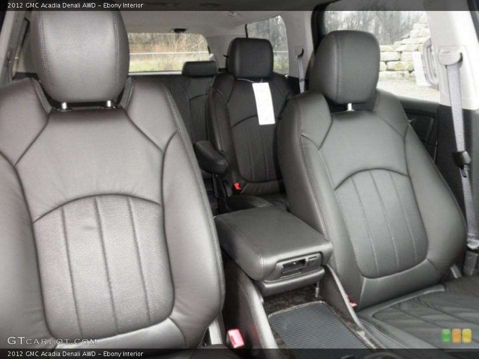 Ebony Interior Photo for the 2012 GMC Acadia Denali AWD #58632248