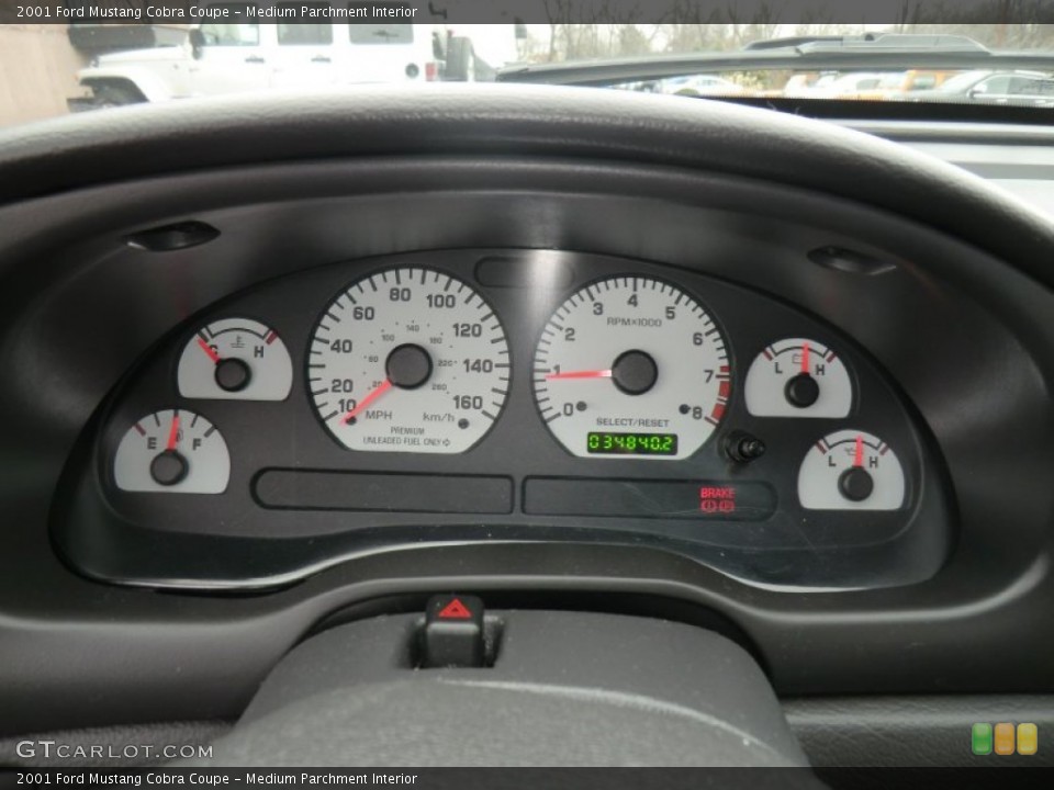 Medium Parchment Interior Gauges for the 2001 Ford Mustang Cobra Coupe #58635032