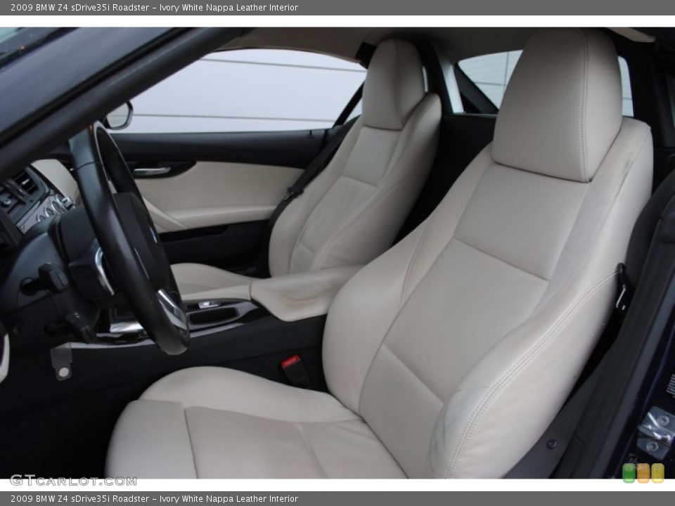 Ivory White Nappa Leather Interior Photo for the 2009 BMW Z4 sDrive35i Roadster #58636184