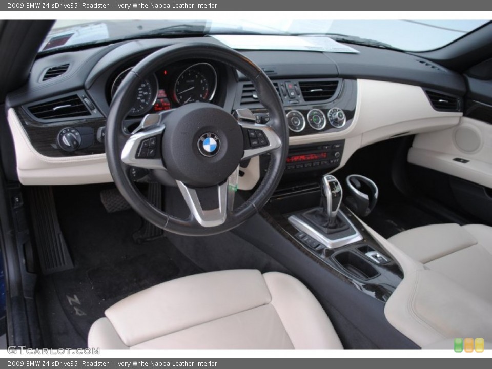 Ivory White Nappa Leather Interior Prime Interior for the 2009 BMW Z4 sDrive35i Roadster #58636211