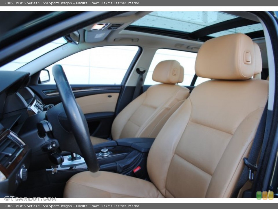 Natural Brown Dakota Leather Interior Photo for the 2009 BMW 5 Series 535xi Sports Wagon #58636793