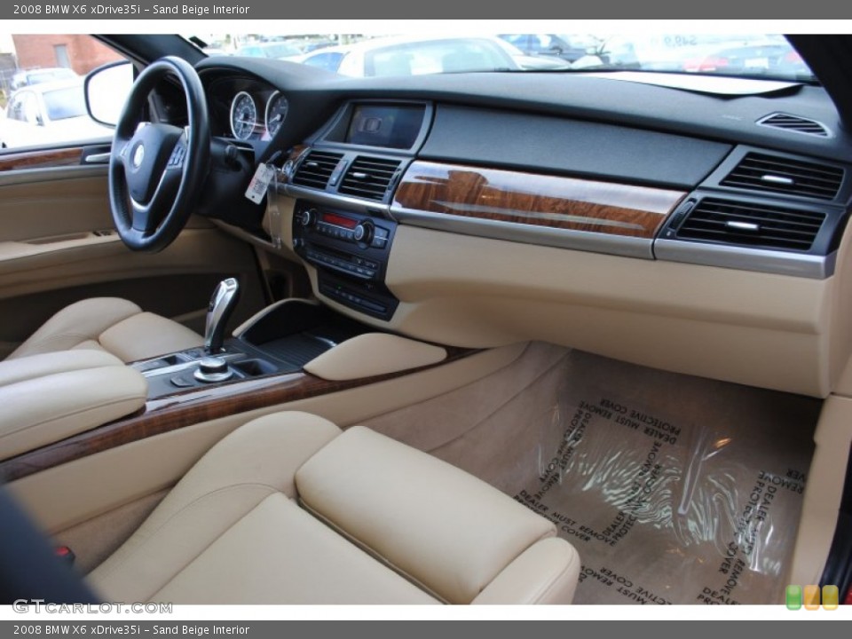 Sand Beige Interior Dashboard for the 2008 BMW X6 xDrive35i #58637081