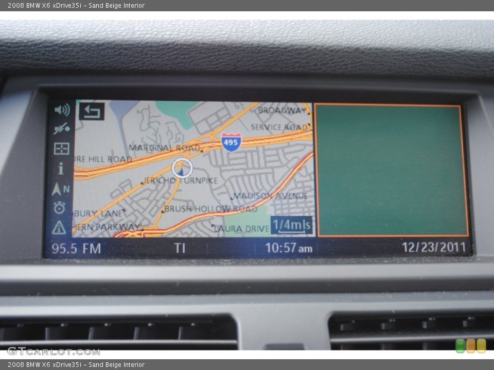 Sand Beige Interior Navigation for the 2008 BMW X6 xDrive35i #58637129