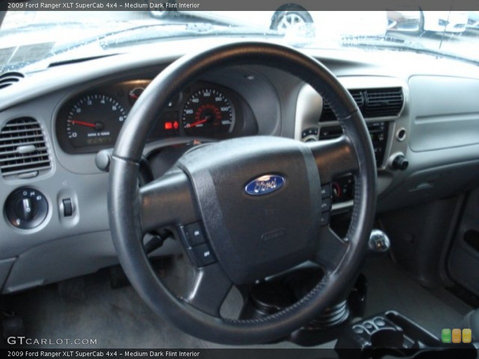 Medium Dark Flint Interior Steering Wheel for the 2009 Ford Ranger XLT SuperCab 4x4 #58637419
