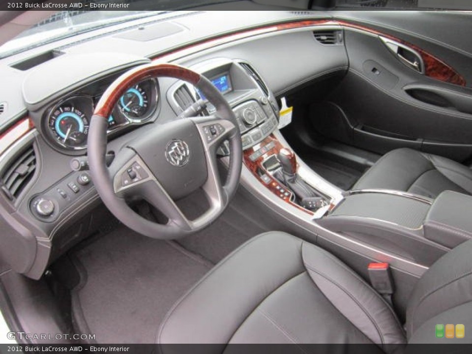 Ebony Interior Photo for the 2012 Buick LaCrosse AWD #58638533