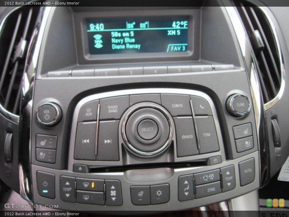 Ebony Interior Controls for the 2012 Buick LaCrosse AWD #58638560