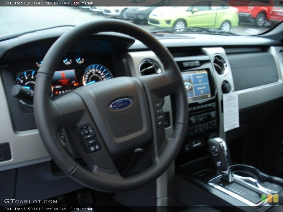 Black Interior Steering Wheel for the 2011 Ford F150 FX4 SuperCab 4x4 #58638994