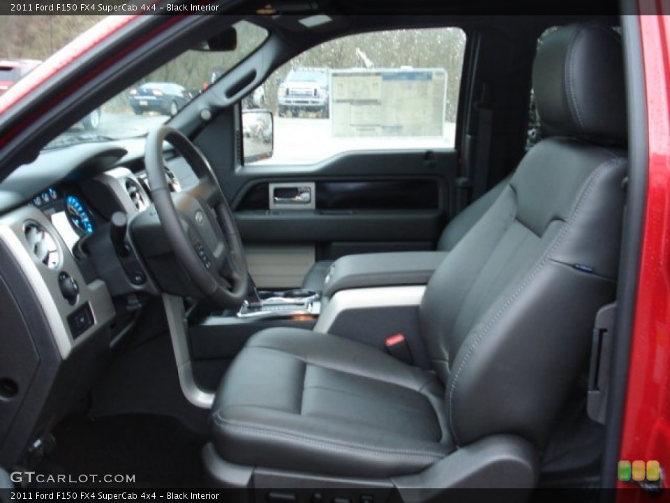 Black Interior Photo for the 2011 Ford F150 FX4 SuperCab 4x4 #58639004