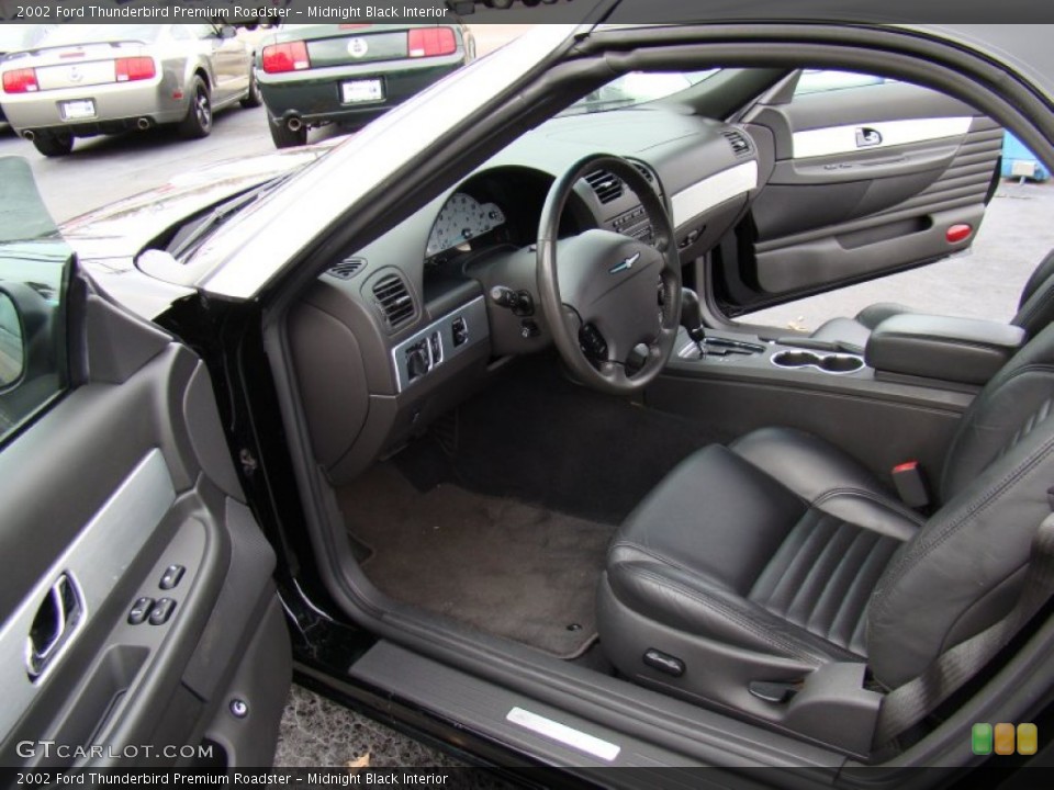 Midnight Black Interior Photo for the 2002 Ford Thunderbird Premium Roadster #58645141