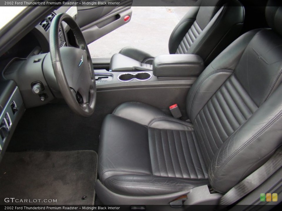 Midnight Black Interior Photo for the 2002 Ford Thunderbird Premium Roadster #58645157