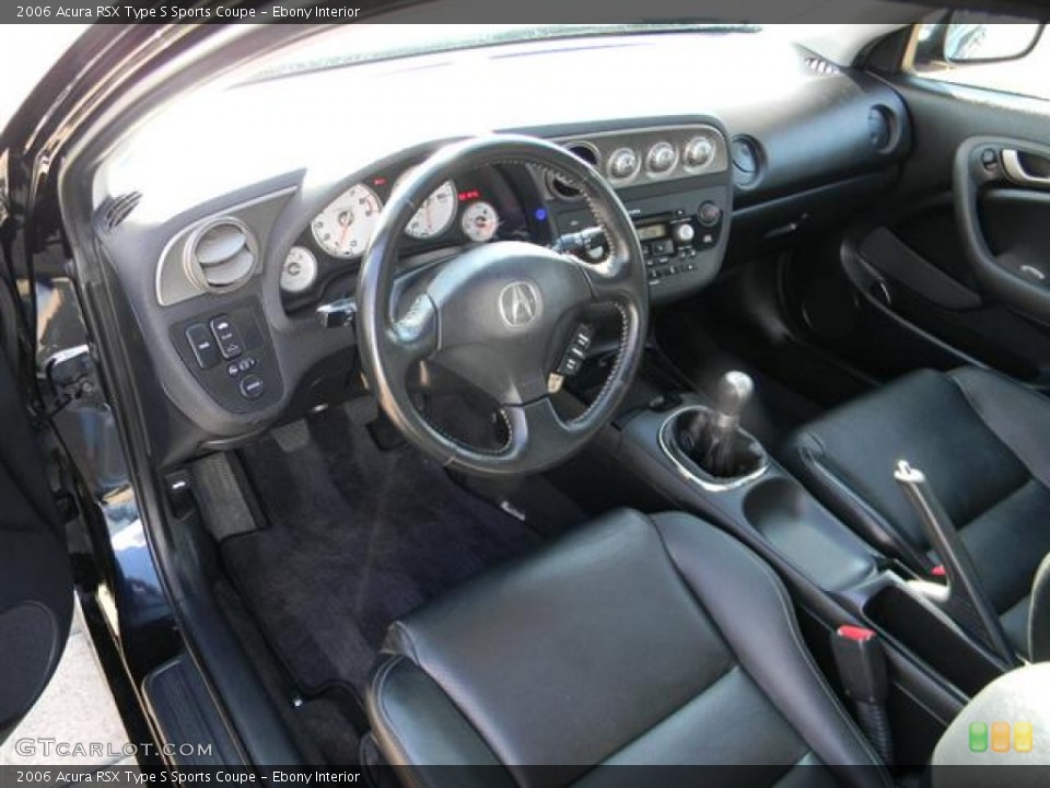 Ebony Interior Photo for the 2006 Acura RSX Type S Sports Coupe #58651069