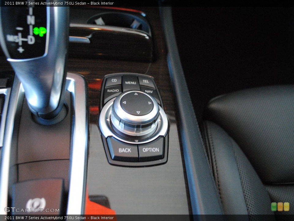 Black Interior Controls for the 2011 BMW 7 Series ActiveHybrid 750Li Sedan #58653158