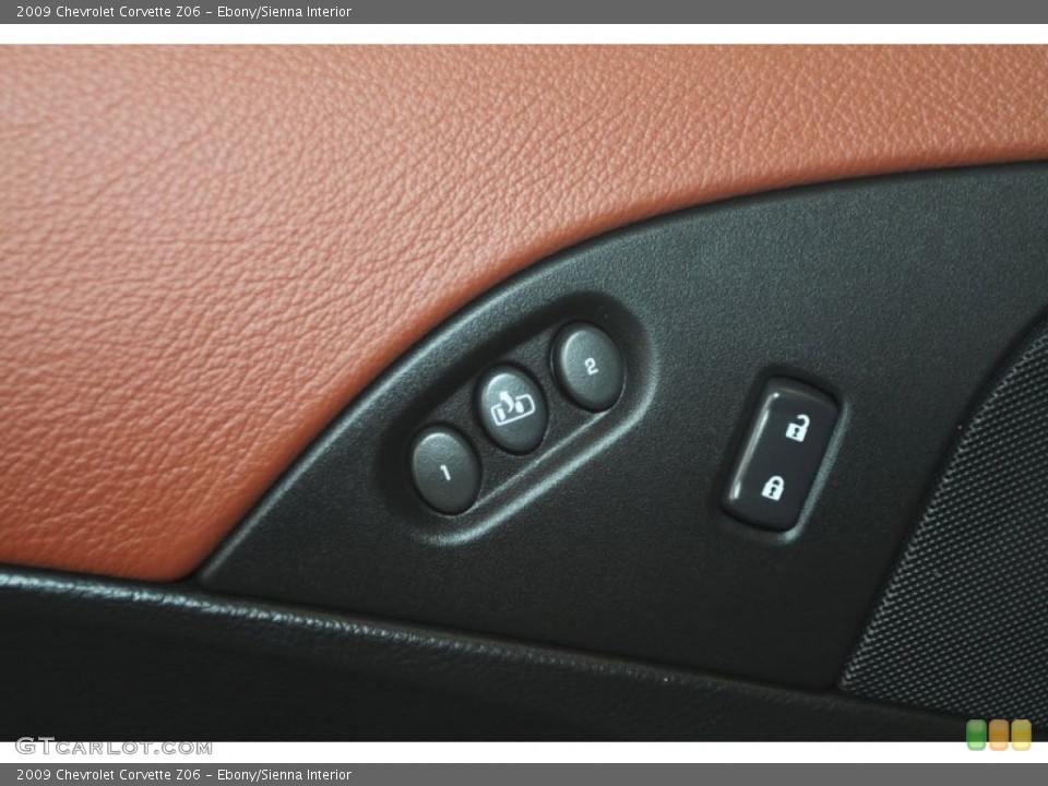 Ebony/Sienna Interior Controls for the 2009 Chevrolet Corvette Z06 #58653254