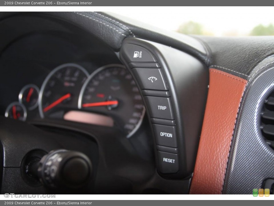 Ebony/Sienna Interior Controls for the 2009 Chevrolet Corvette Z06 #58653290