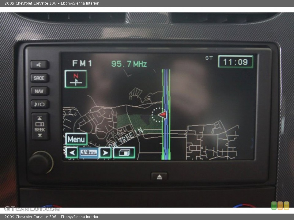 Ebony/Sienna Interior Navigation for the 2009 Chevrolet Corvette Z06 #58653308
