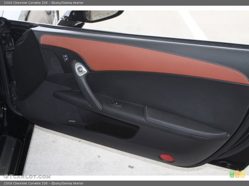 Ebony/Sienna Interior Door Panel for the 2009 Chevrolet Corvette Z06 #58653431