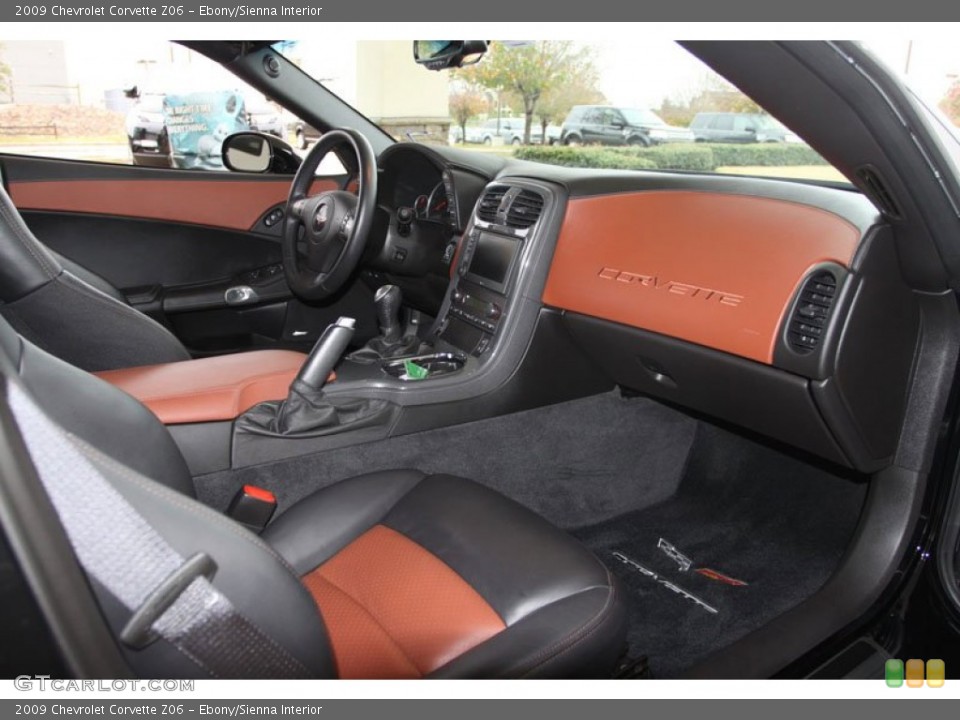 Ebony/Sienna Interior Photo for the 2009 Chevrolet Corvette Z06 #58653440