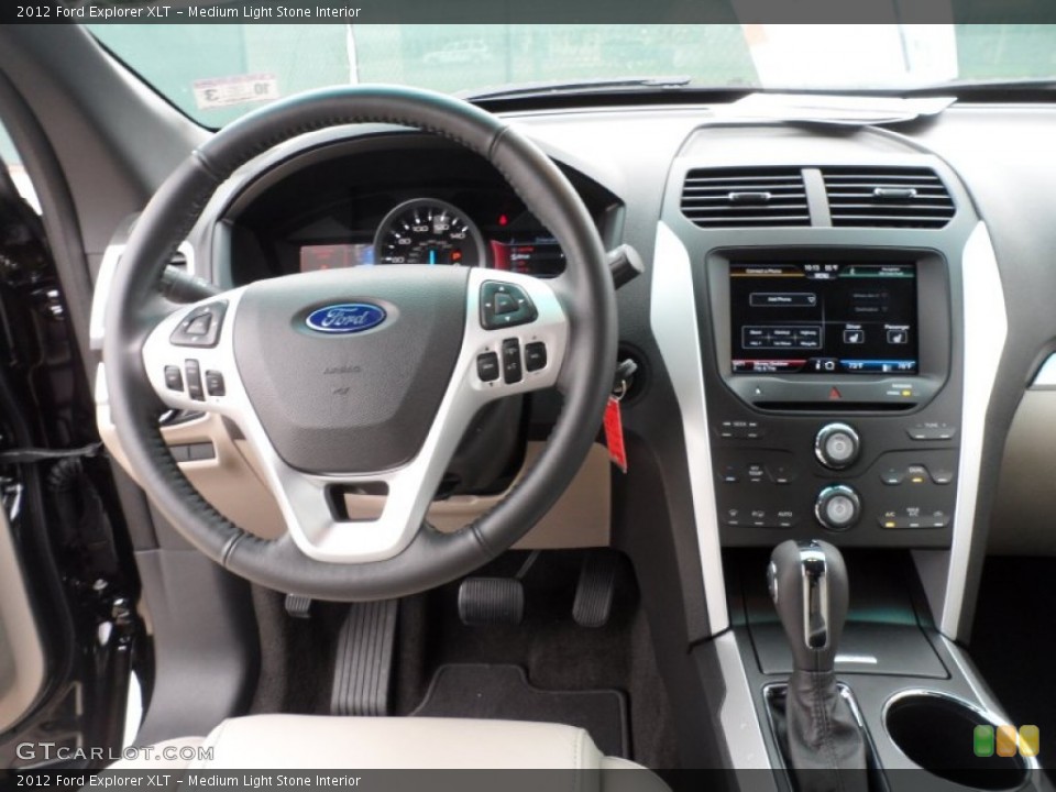 Medium Light Stone Interior Dashboard for the 2012 Ford Explorer XLT #58655000