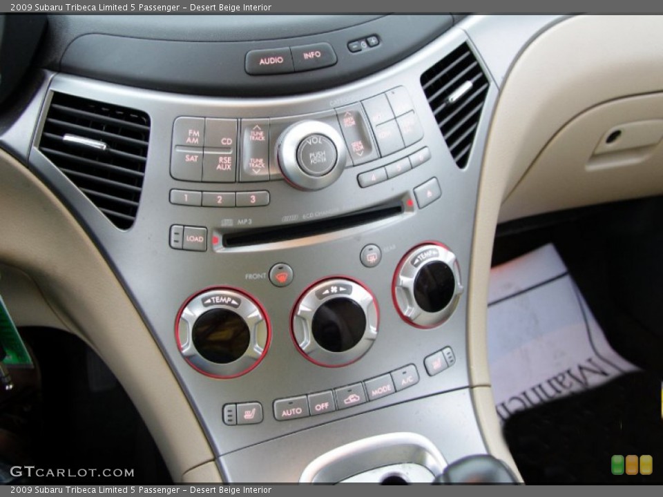 Desert Beige Interior Controls for the 2009 Subaru Tribeca Limited 5 Passenger #58655477