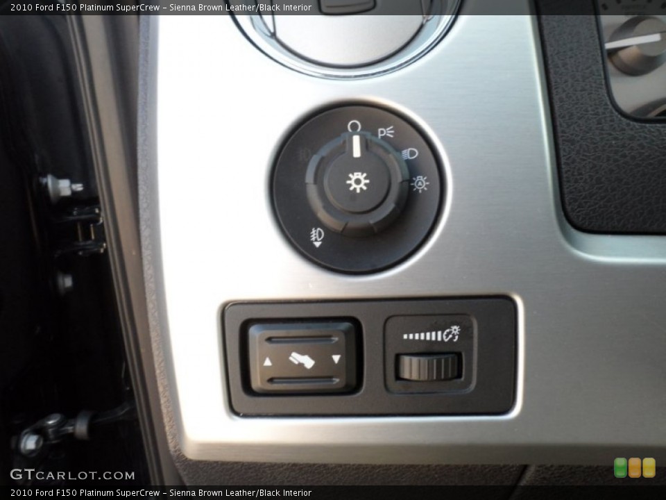 Sienna Brown Leather/Black Interior Controls for the 2010 Ford F150 Platinum SuperCrew #58655777