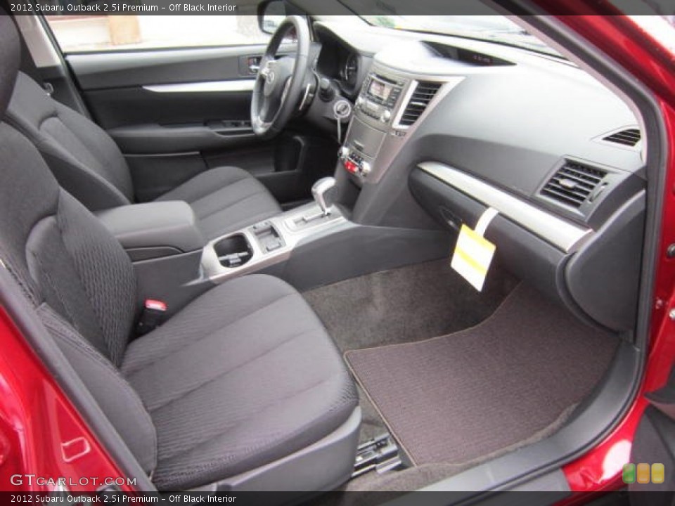 Off Black Interior Photo for the 2012 Subaru Outback 2.5i Premium #58656197