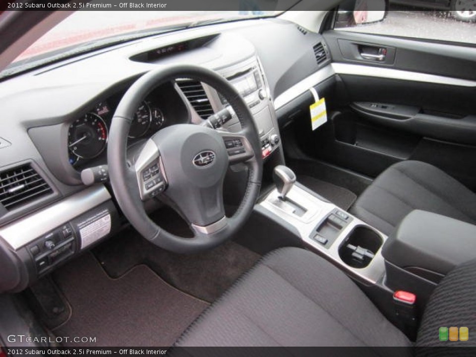 Off Black Interior Photo for the 2012 Subaru Outback 2.5i Premium #58656257