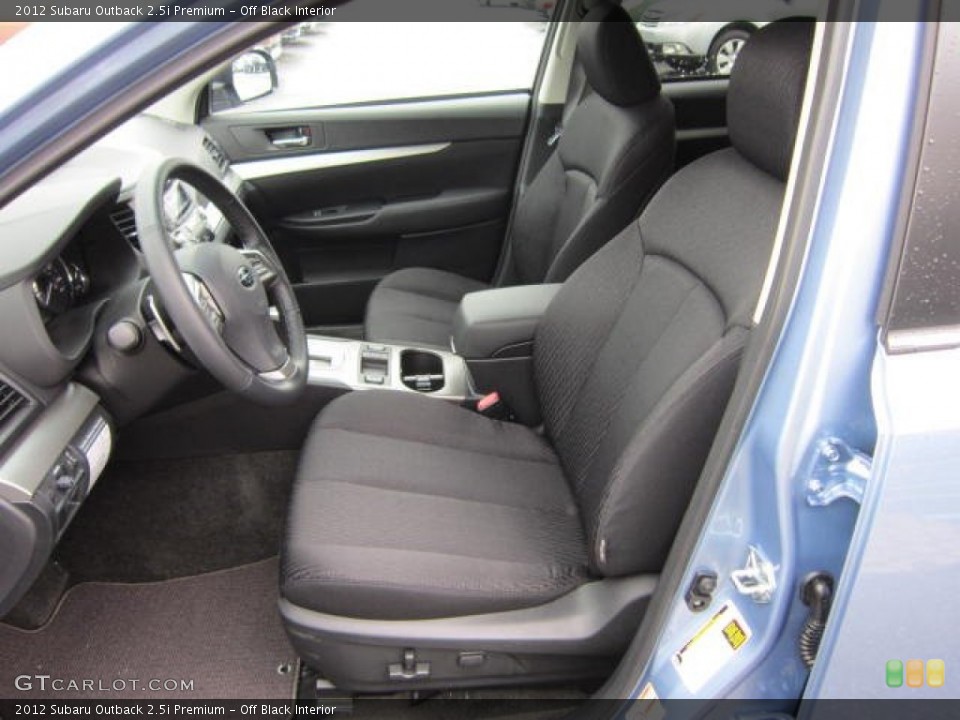 Off Black Interior Photo for the 2012 Subaru Outback 2.5i Premium #58656596