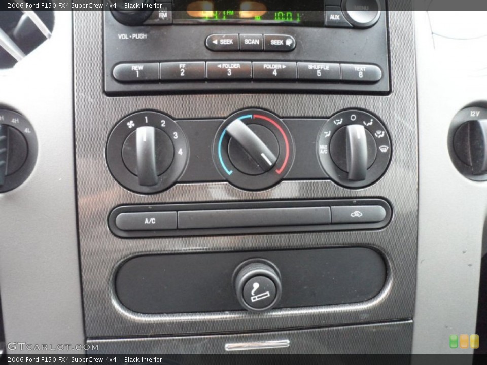 Black Interior Controls for the 2006 Ford F150 FX4 SuperCrew 4x4 #58656803