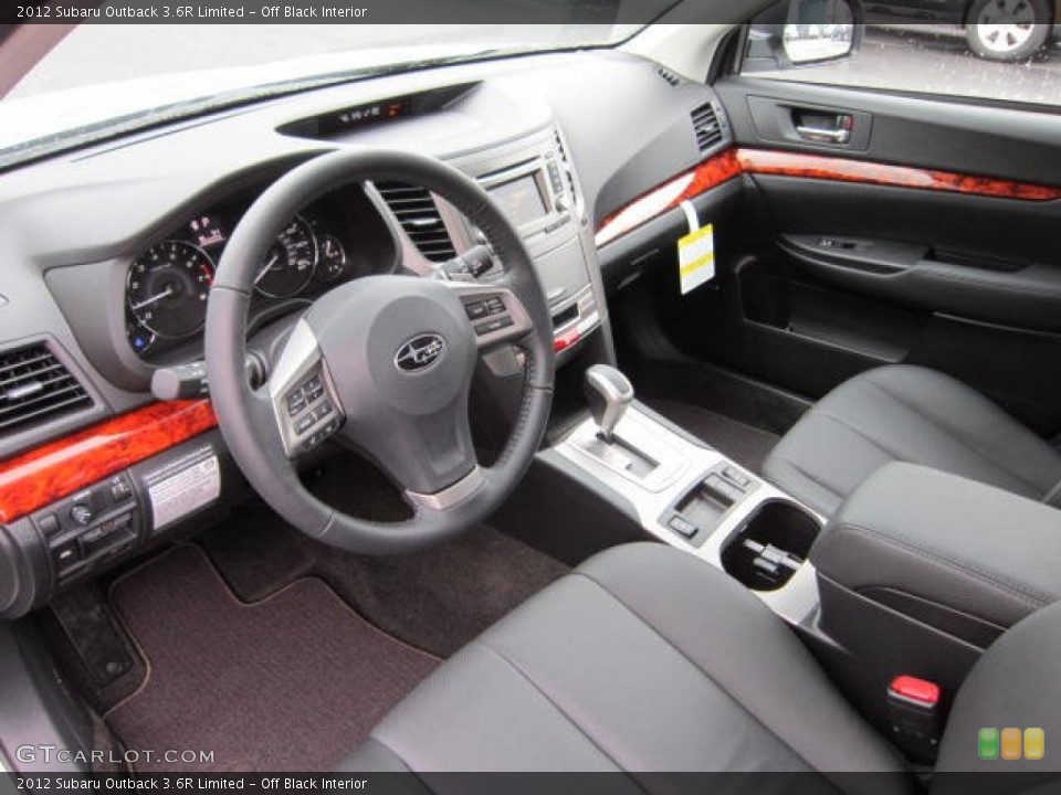 Off Black Interior Photo for the 2012 Subaru Outback 3.6R Limited #58656923