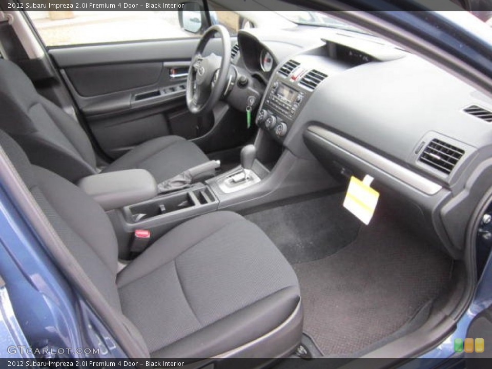 Black Interior Photo for the 2012 Subaru Impreza 2.0i Premium 4 Door #58657211