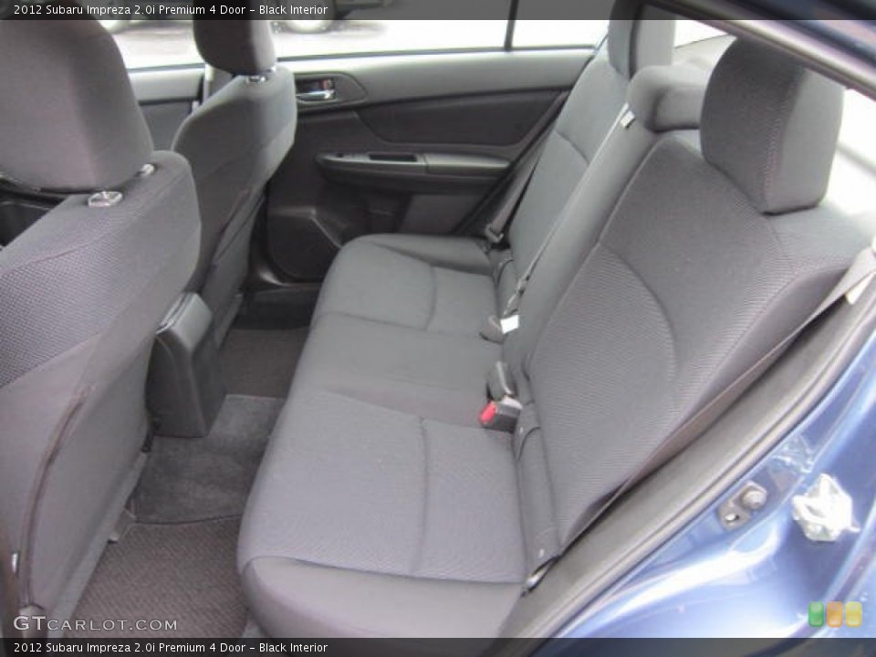 Black Interior Photo for the 2012 Subaru Impreza 2.0i Premium 4 Door #58657235