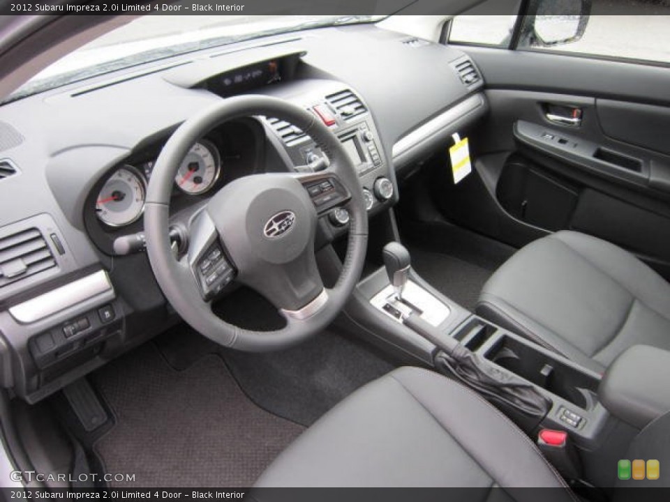 Black Interior Prime Interior for the 2012 Subaru Impreza 2.0i Limited 4 Door #58657469