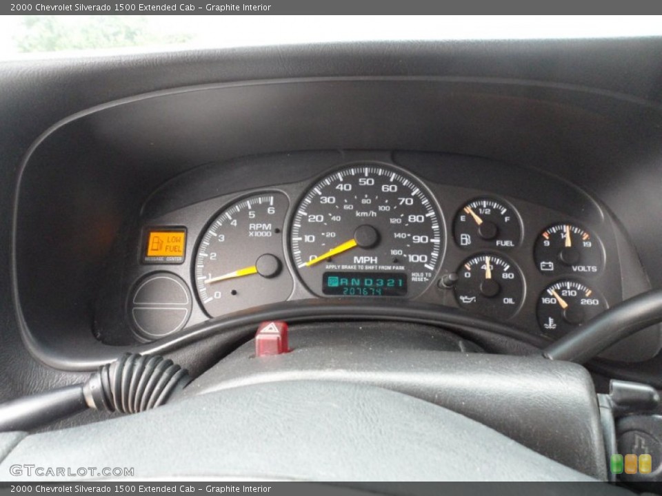 Graphite Interior Gauges for the 2000 Chevrolet Silverado 1500 Extended Cab #58657616