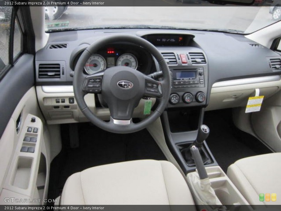 Ivory Interior Dashboard for the 2012 Subaru Impreza 2.0i Premium 4 Door #58657640