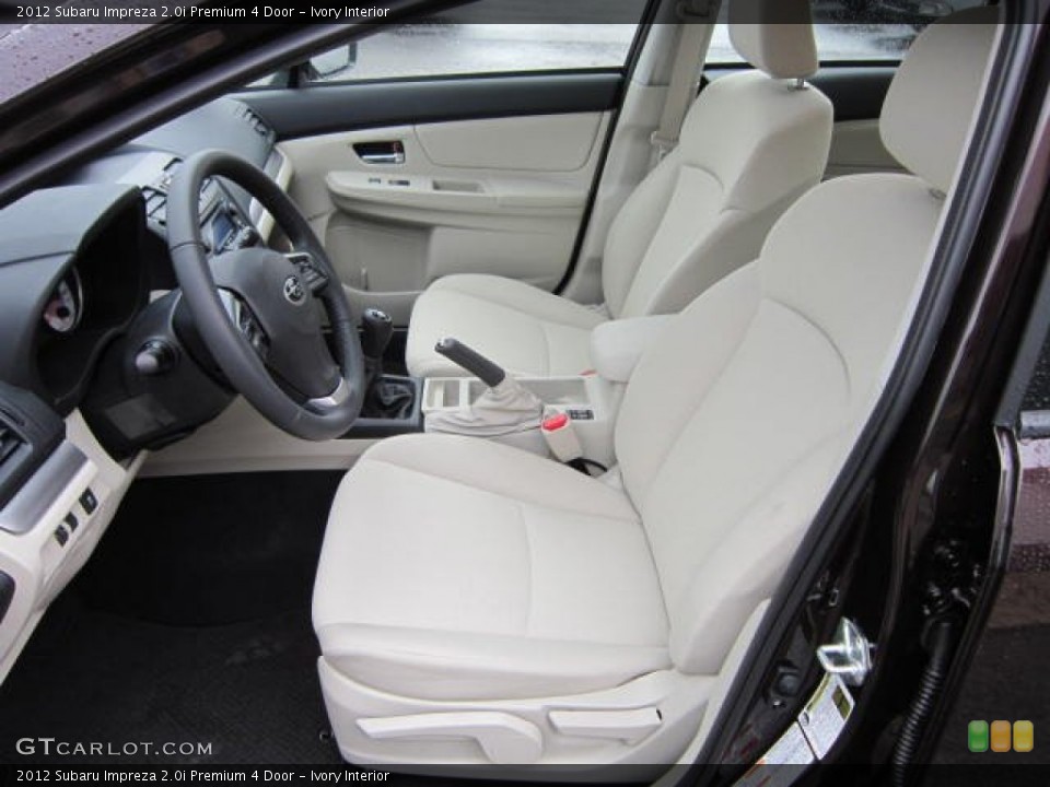 Ivory Interior Photo for the 2012 Subaru Impreza 2.0i Premium 4 Door #58657649