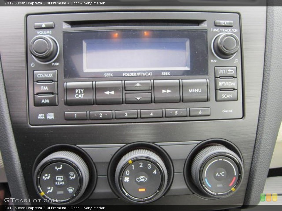 Ivory Interior Controls for the 2012 Subaru Impreza 2.0i Premium 4 Door #58657679