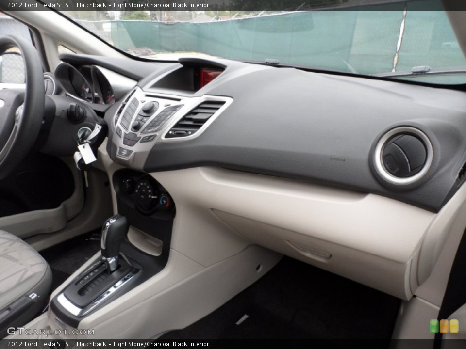 Light Stone/Charcoal Black Interior Dashboard for the 2012 Ford Fiesta SE SFE Hatchback #58658195