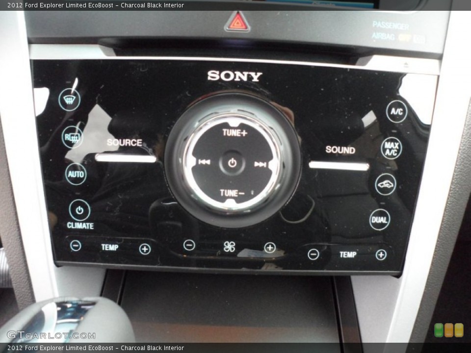 Charcoal Black Interior Controls for the 2012 Ford Explorer Limited EcoBoost #58659584