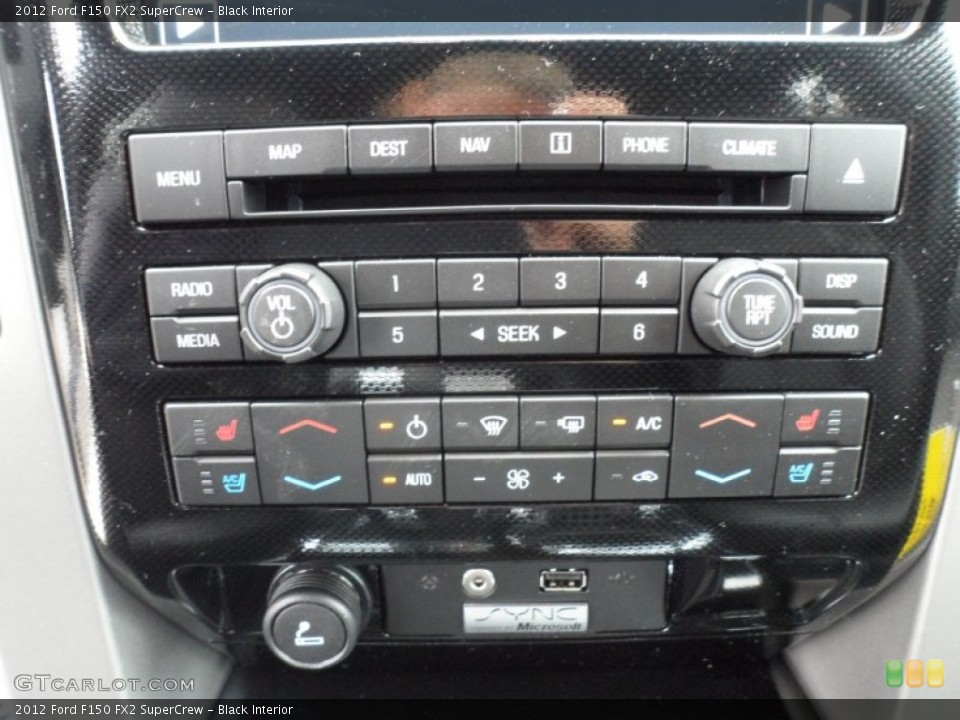 Black Interior Controls for the 2012 Ford F150 FX2 SuperCrew #58659825