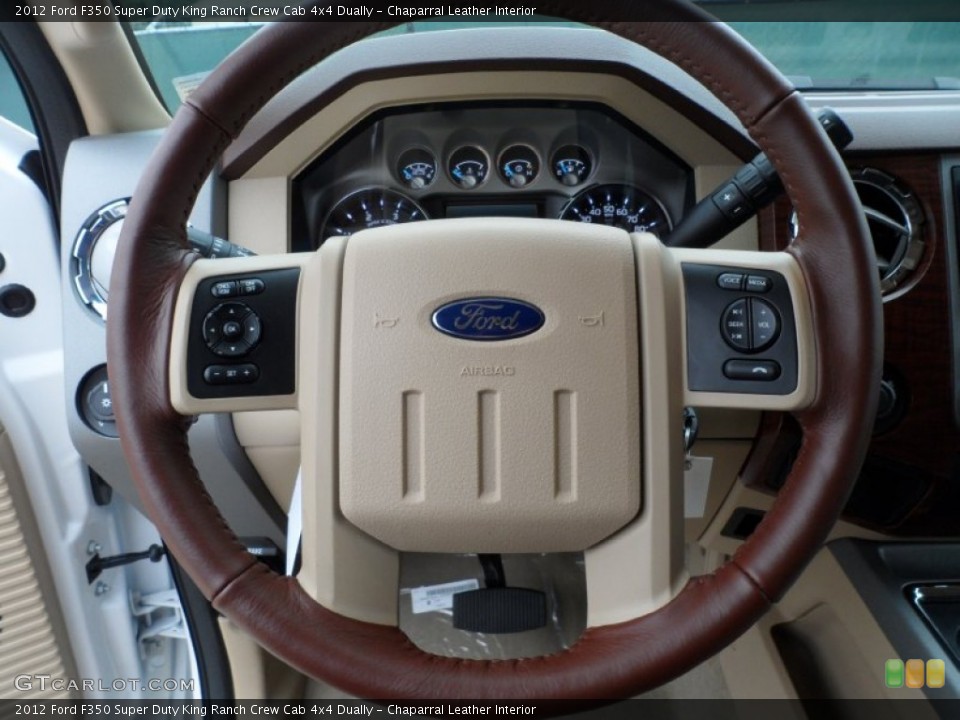 Chaparral Leather Interior Steering Wheel for the 2012 Ford F350 Super Duty King Ranch Crew Cab 4x4 Dually #58660103