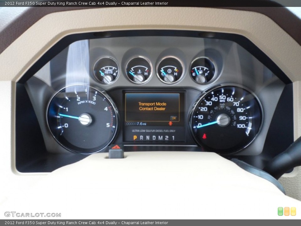 Chaparral Leather Interior Gauges for the 2012 Ford F350 Super Duty King Ranch Crew Cab 4x4 Dually #58660109