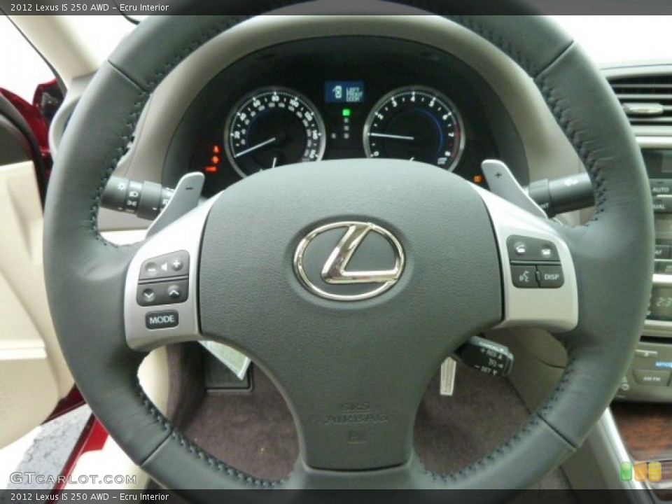 Ecru Interior Steering Wheel for the 2012 Lexus IS 250 AWD #58662524