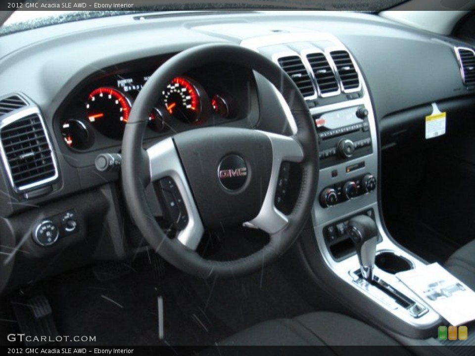 Ebony Interior Dashboard for the 2012 GMC Acadia SLE AWD #58663148
