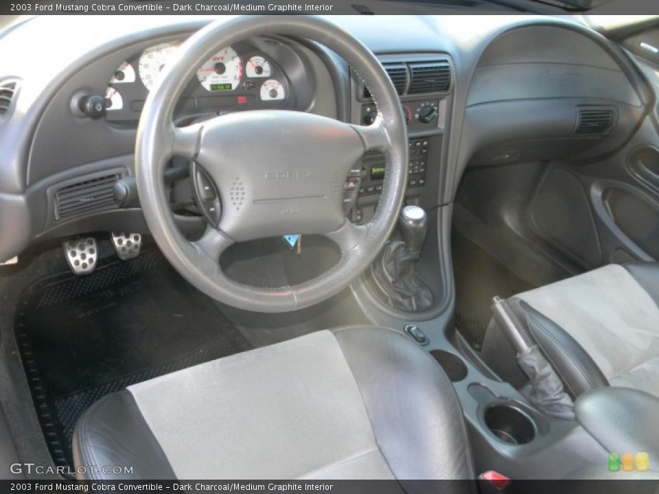 Dark Charcoal/Medium Graphite Interior Prime Interior for the 2003 Ford Mustang Cobra Convertible #58669923