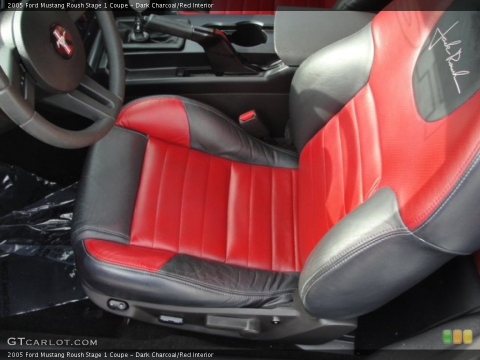 Dark Charcoal/Red Interior Photo for the 2005 Ford Mustang Roush Stage 1 Coupe #58671679
